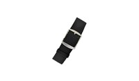 Bracelet de montre unisexe P05 en tissu Perlon noir, résistant à l'eau, respirant, doux, réglable et léger pour montre connectée