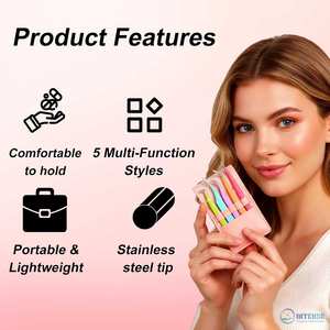 High Precision Stainless Steel <b>Eyelash</b> Extension Tweezers Straight Curved Tips for Volume Lash <b>Applications</b> 10MM Length - Product Image 6