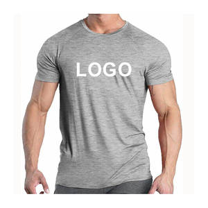 Camiseta de gimnasio de algodón 100% para hombre de manga corta hecha de algodón de 180gsm - Product Image 2