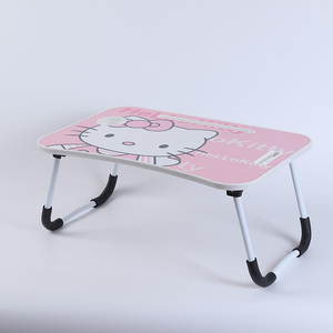 Çok fonksiyonlu ayarlanabilir ahşap alüminyum laptop standı yatak küçük masa standı çocuklar bilgisayar masası taşınabilir katlanır dizüstü bilgisayar masası - Product Image 2