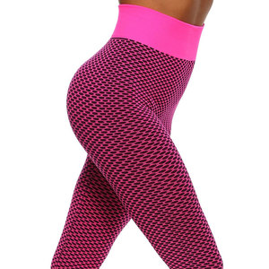 Pantalon taille haute personnalisé de grande taille à séchage rapide pour femmes Yoga 100% leggings en coton 2024 collants taille haute pour femmes avec logo personnalisé - Product Image 4