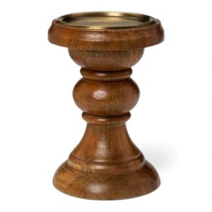 Portavelas de Madera Natural Rústica con Acabado Desgastado para Decoración de Estilo Rústico y Vintage - Product Image 5