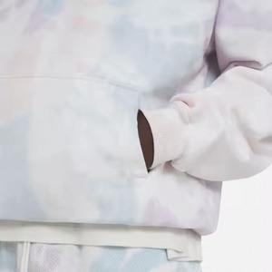 เสื้อฮู้ดดี้ผ้าฟลีซสำหรับฤดูหนาว ทรงหลวม ยูนิเซ็กส์ ผ้าคอตตอน ย้อมสีแบบไทได  ตกแต่งกราฟิกตามสั่ง  แบบสวมหัว  ไหล่ตก  สไตล์สตรีทแวร์ - Product Image 3