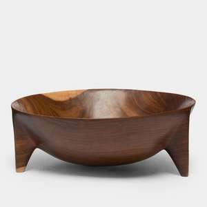 Ensaladera de Madera de Alta Calidad, Diseño Redondo de Lujo en Madera de Acacia y Mango para Decoración del Hogar y Uso en la Cocina, Tazones para Servir - Product Image 3