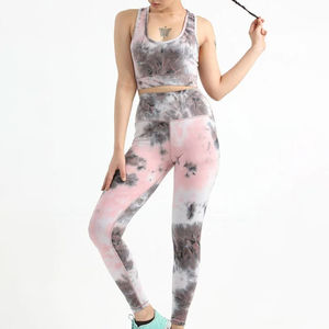 Conjunto de Yoga sin Costuras para Mujer Talla Grande, Leggings y Sujetador Deportivo Cómodos, Transpirables, Elásticos, de Secado Rápido, Dos Piezas, para Fitness - Product Image 4