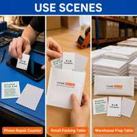 Film nacré 3-en-1 écologique et sûr, scellage trois côtés, personnalisable (OEM/ODM) pour téléphones portables et tablettes
