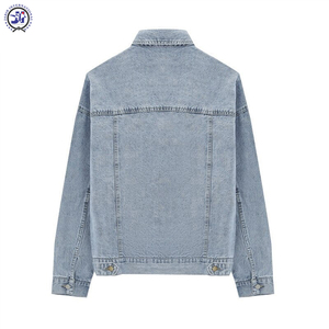 Veste en jean ample vintage oversize pour hommes 2024 High Street Style vêtements d'extérieur d'hiver à la mode automne et printemps manteaux veste en jean - Product Image 3