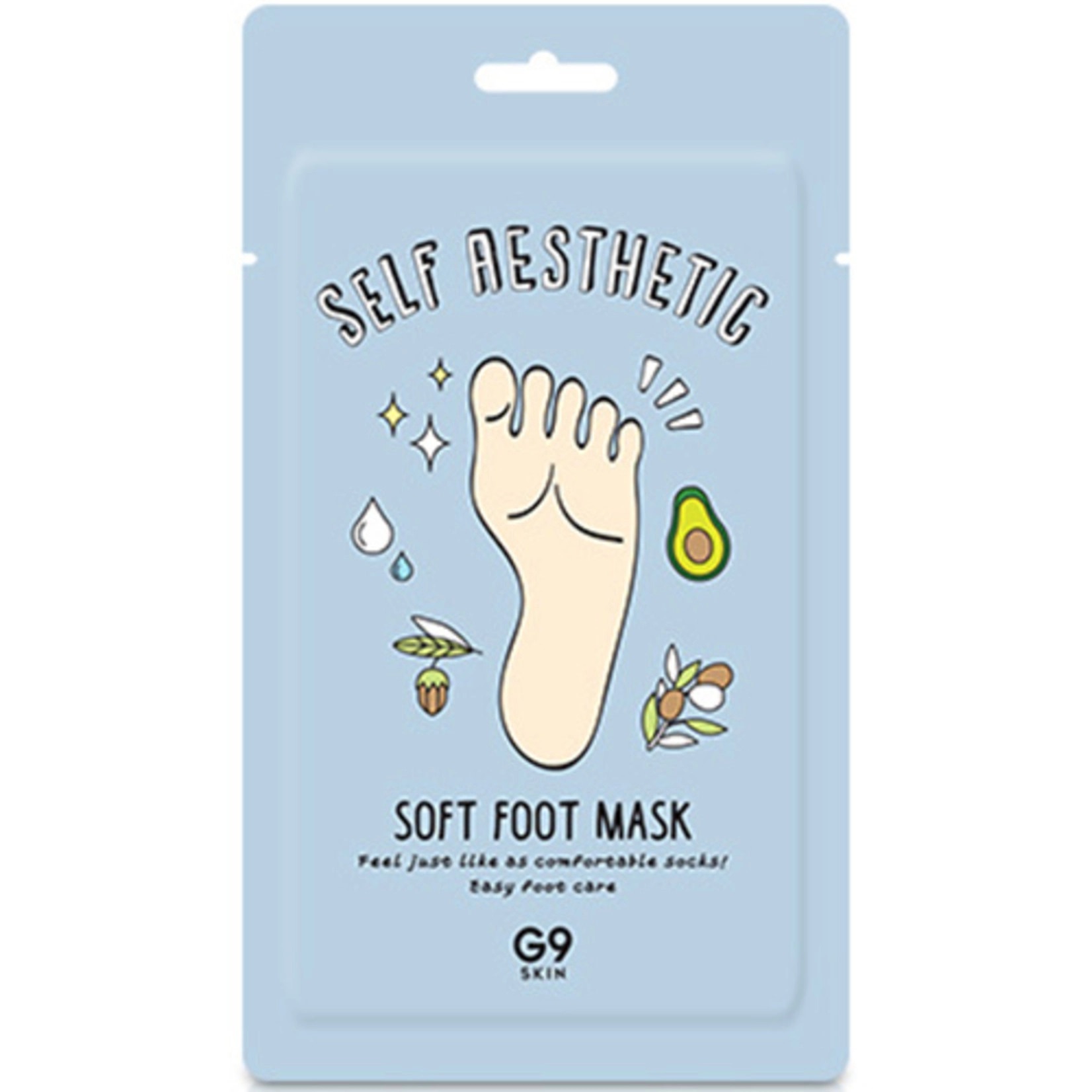 Masque doux pour les pieds auto-esthétique G9 SKIN 10 ml x 1 unité 4,54