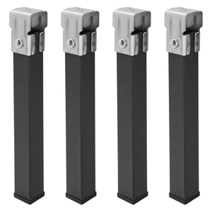 Set of Square Bed Frame Legs (4 Units) 30x30 mm Tube. For 30x30 mm Bed Frames. Height 25 cm. - Product Image 1