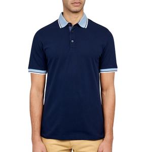 Camisetas Polo sólidas con logotipo personalizado de algodón y poliéster de alta calidad, camisetas polo de manga corta a la moda de verano para hombre - Product Image 4