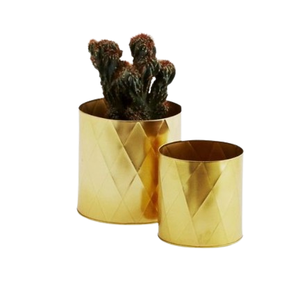 Recién llegado, maceta con acabado dorado, decoración para fiesta de boda, maceta Vintage, florero de Metal con el mejor precio - Product Image 1