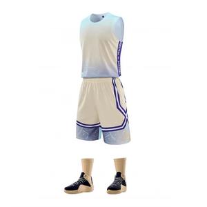 Uniformes de Baloncesto Personalizados al por Mayor en Stock, Conjuntos Transpirables de Secado Rápido para Hombre, Camisetas de Baloncesto - Product Image 3