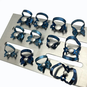 Juego de 13 Pinzas de Goma para Dientes, Recubiertas de Acero, Manuales, Profesionales, para Aislamiento Endodóntico - Product Image 5