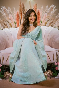 Diseñador indio de Bollywood Saree Export Georgette Sequence Work Saree Exclusive FAncy Última calidad premium Saree Sari Trendy - Product Image 3