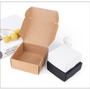 Joya caja de papel de embalaje cajas de joyería con bolsa de papel logotipo personalizado cartón marrón reciclado papel Kraft calcetín embalaje - Product Image 6