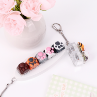 Porte-clés personnalisé Patte de Chat, Clicker mécanique sur mesure, Jouet anti-stress mignon pour bureau, Cadeau sensoriel TDAH ASMR