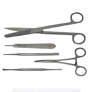 Ensemble de 5 instruments de podologie manuels de haute qualité et durables, outils de chiropodie comprenant des pinces, une poignée BP, une sonde, des ciseaux, des outils pour les ongles noirs - Product Image 2
