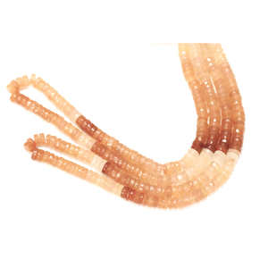 Cuentas Heishi de Aventurina Melocotón: Piedra Preciosa Facetada AAA, Hilo de 16 Pulgadas - Product Image 6