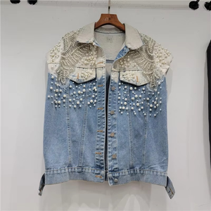 Prix de gros, fourniture directe d'usine, gilet en jean de haute qualité pour femmes, design personnalisé, couleur et logo, qualité supérieure, grandes tailles - Product Image 1