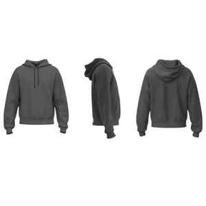 เสื้อกันหนาวมีฮู้ดสำหรับผู้ชายผ้าฟลีซถักแบบไม่มีซับในปรับแต่งได้สำหรับ350GSM ใหม่ขนาดพิเศษ100% - Product Image 2