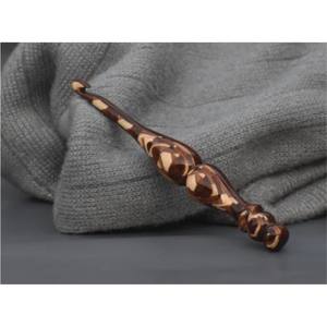 Lot de crochets ergonomiques personnalisés en bois et résine pour artisans, aiguilles à tricoter antidérapantes, poignées de crochet et bol porte-fil - Product Image 4