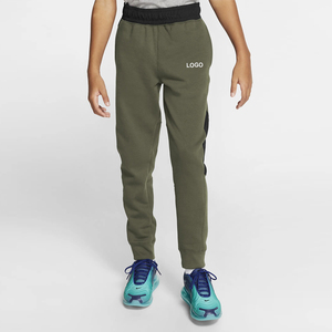 High Quality Cotton Canvas Printed Full Length Kids Joggers Sweatpants Casual Sport Training <b>Trouser</b> Elastic <b>Drawstring</b> Autumn - Product Image 4