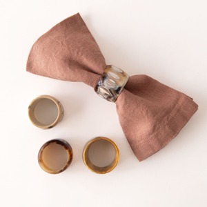 Vente en gros de ronds de serviette bling de qualité supérieure ensemble de supports d'anneaux en corne pour serviettes de table à manger décoration de table de luxe - Product Image 2