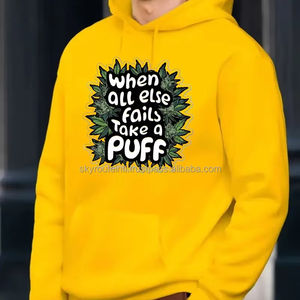 Hot Search Sweat à capuche d'hiver doublé 100% coton pour hommes coupe surdimensionnée avec sérigraphie numérique et soie sweat à capuche à motif solide - Product Image 1