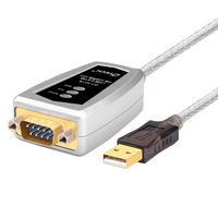 DTECH macho a macho chapado en oro USB 2,0 a Rs422 Rs485 Db9 adaptador de cable convertidor serie 1,2 m