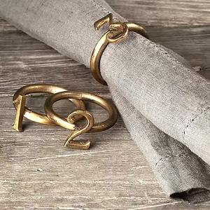 Round Table Counting Napkin <b>Ring</b> <b>Metal</b> Round Napkin <b>Ring</b> - Product Image 1