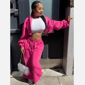 ชุดวอร์มออกกำลังกายคุณภาพสูงแบบ OEM ชุดเซ็ตสองชิ้นสำหรับผู้หญิง ชุดวอร์ม ชุดออกกำลังกาย ชุดจ็อกกิ้ง ชุดฝึกซ้อม - Product Image 3