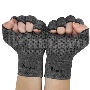 Gants de vélo élégants en cuir sans doigts avec rembourrage en mousse antidérapant, paume personnalisée, confortables pour la conduite en plein air - Product Image 4