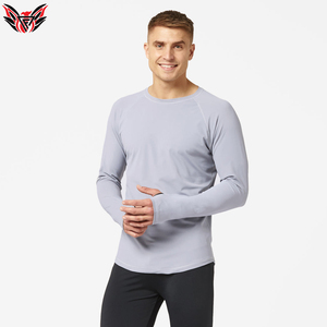 Rash Guard de compression de haute qualité pour hommes avec manches complètes Bon marché Garde Rash Guard MMA pour hommes en couleur unie - Product Image 6