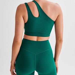 Soutien-gorge de sport léger respirant à une épaule Design simple élégant pour Yoga Gym vêtements de sport de tous les jours grande taille disponible - Product Image 3