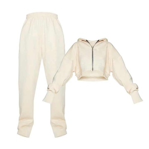 Combinaison de sport 2 pièces grande taille pour femmes brodée solide survêtement à capuche jambe droite joggeurs pour tenue d'athlétisme d'été - Product Image 4