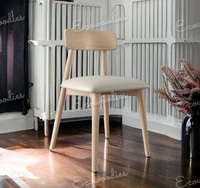 Chaise à dossier croisé en chêne de hêtre empilable écologique faite à la main mariage vigne salle à manger chaise à dossier en bois