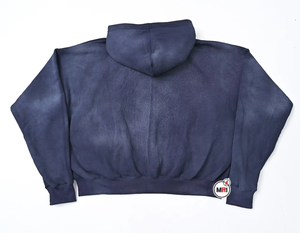 Haute qualité Streetwear personnalisé coton polaire blanc Vintage lavage à l'acide soleil fané sweats à capuche pour femmes sweats à capuche pour femme - Product Image 3