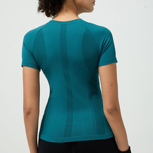 เสื้อครอปสำหรับผู้ชายเสื้อครอปสำหรับผู้หญิง220g Acid SHORT คอกลมทรงสลิมฟิตเสื้อยืดสีดำออกแบบได้ตามต้องการสำหรับฤดูร้อน - Product Image 3