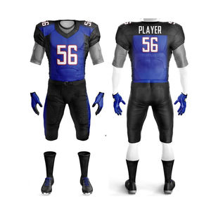 Transpirable Fácil de usar Camiseta de fútbol americano Uniforme de equipo Sublimación Uniforme de fútbol americano Tallas grandes Servicio OEM - Product Image 1