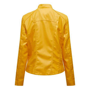 Veste en peau de mouton pour femmes, matelassée, de qualité supérieure, à manches longues, pour moto, hiver, tissu personnalisable, vente en gros - Product Image 3