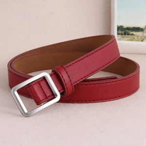 Ceinture rétro fine ceinture pantalon mode ceinture non poreuse boutons pression fête jean ceinture noire camping ceinture femme - Product Image 4