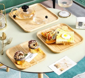 Compact Wooden Serving <b>Trays</b> with Smooth Edges and Lightweight Designs for Effortless Use During Indoor or Outdoor Events - Product Image 1