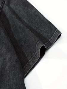 T-shirts d'été à manches courtes pour hommes Stock de logos personnalisables à impression de lignes rouges et noires, vêtements en vrac, balles de vêtements mixtes, vêtements d'occasion - Product Image 2