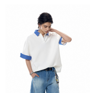 เสื้อโอเวอร์ไซส์สำหรับผู้ชายผ้าโพลีเอสเตอร์/ ผ้าฝ้ายระบายอากาศได้ดีสวมใส่สบาย - Product Image 6