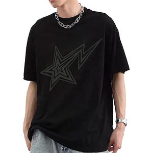 T-shirts oversize à épaules tombantes de style streetwear Y2K, unisexes, décontractés, vintage, imprimés, en microfibre, hip-hop, gothique, pour l'été - Product Image 2