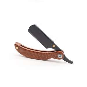 Petit rasoir de rasage pliable en bois léger professionnel à la mode - Product Image 1