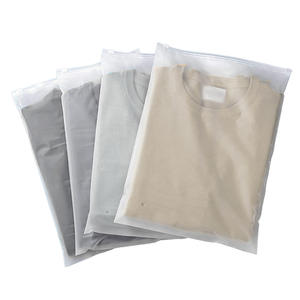 חם מוכר מט קפוא cpe zipper עם לולר לוגו מוברש מותאם אישית שקיות פלסטיק עבור אריזת בגדים - Product Image 1