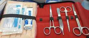 Professional Suture Kit 13 Pieces German Stainless Steel Scissor Tweezers Scaler Forceps And <b>Other</b> <b>Surgical</b> Tools Kit - Product Image 4