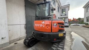 รถขุดขนาดเล็ก Kubota U55-5 5.5 ตัน มือสอง พร้อมใช้งานสำหรับงานวิศวกรรมเทศบาล - Product Image 4