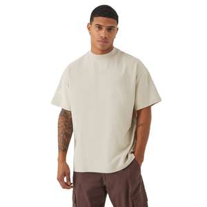 Camisetas Extra Grandes de Cuello Redondo, 100% Algodón, 240g, Estilo Urbano, Ecológicas, Hechas en Pakistán, para Hombre - Product Image 1